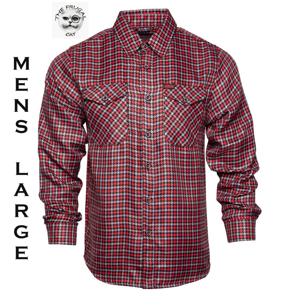 DIXXON FLANNEL x FORGELINE Houndstooth Flannel Collab - Men's Large